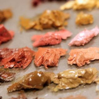 Wet clay.
