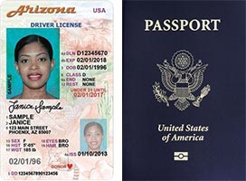 Example forms of government-issued photo IDs