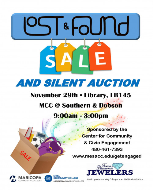 Lost & Found Sale Community & Civic Engagement Mesa Community College