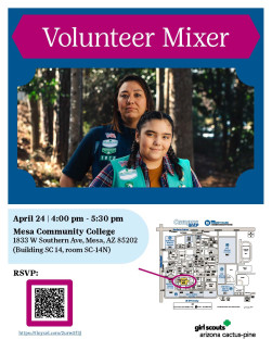 Girl Scouts Volunteer Mixer Flyer