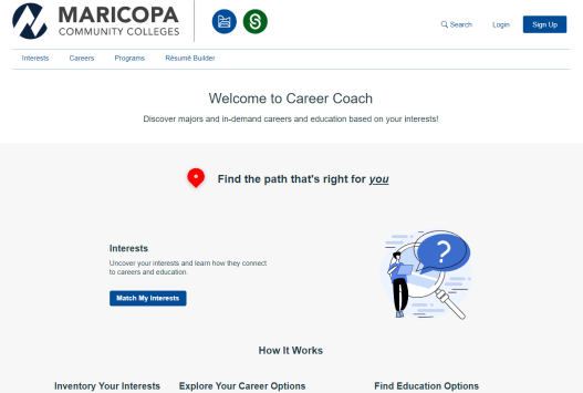 Career Coach Website Image