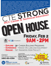 CTE Strong Open House flier