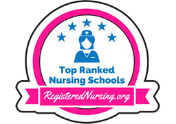 Top Ranked Nursing Schools badge from RegisteredNuring.org