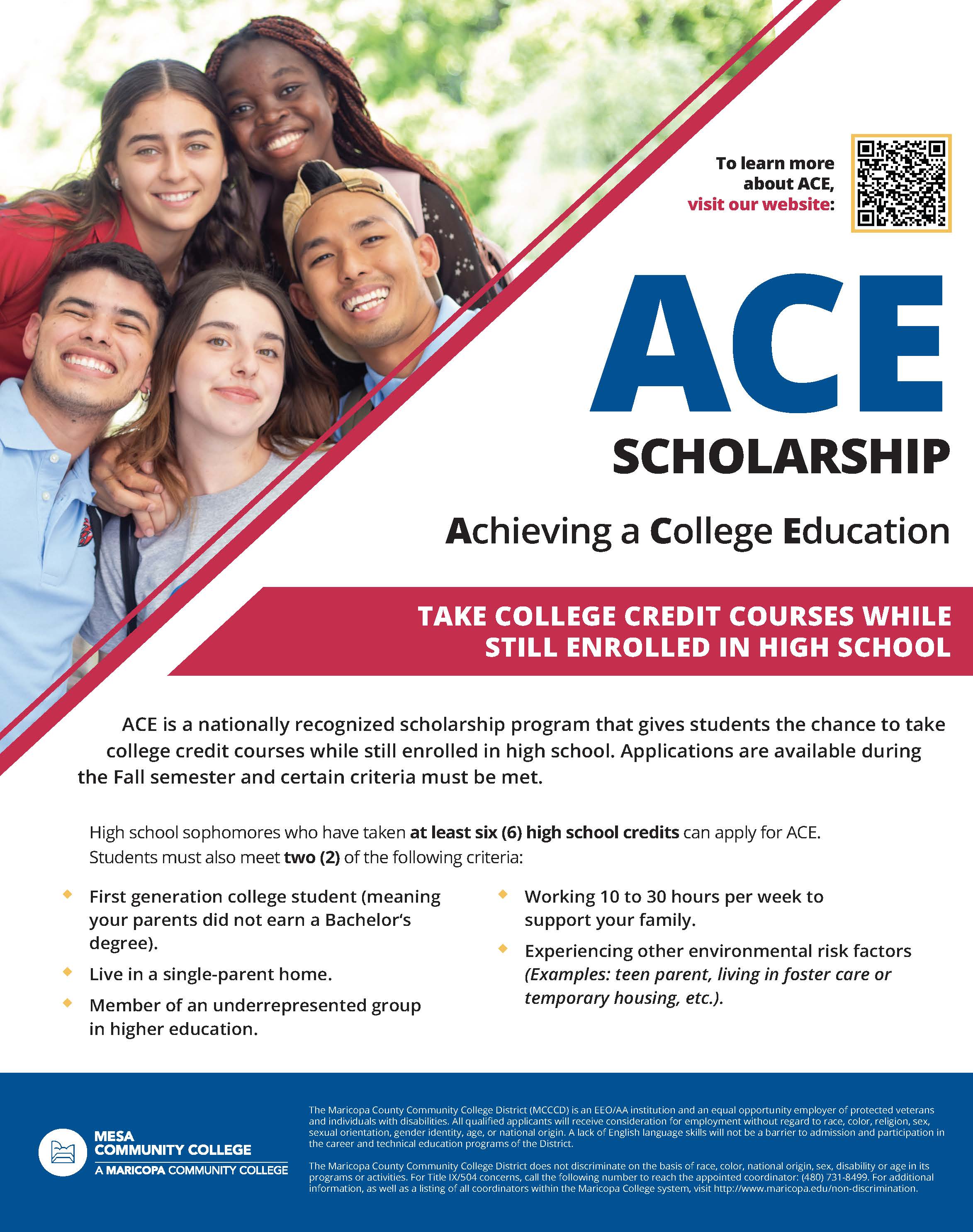 Achieving a College Education (ACE) | ACE - Achieving a College Education |  Mesa Community College