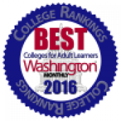 Best Colleges for Adult Learners Washingotn Monthly.