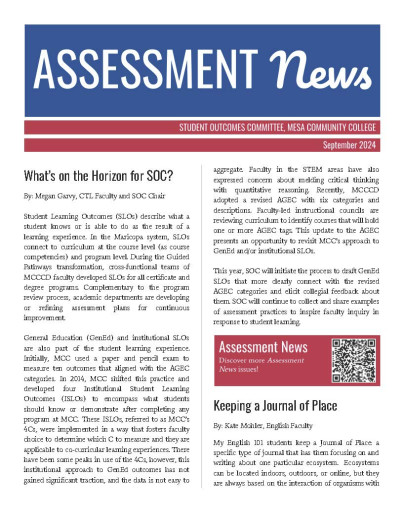 Assessment News, Sept 2024