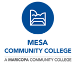 Logo with the words Mesa Community College: A Maricopa Community College