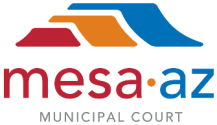 Logo with the words Mesa AZ Municipal Court