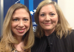 Chelsea Clinton with Alumna Kathleen Stefanik