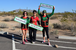 Ashley Bouknight, Niccole Cerveny, and Erica Horihan celebrate the holidays and their love for Red Mountain. 